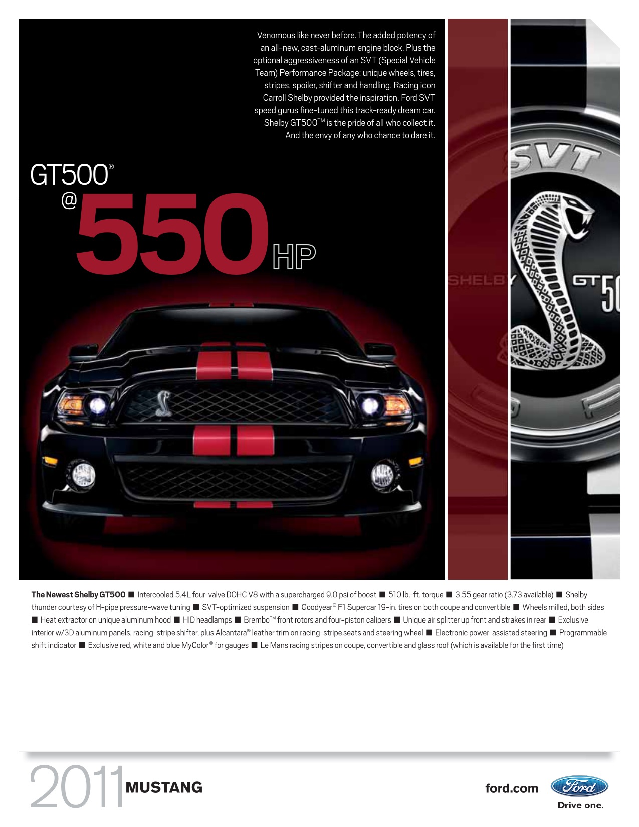 2011 Ford Mustang Brochure Page 2